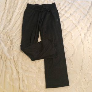 ADIDAS black heather fleece sweat pants